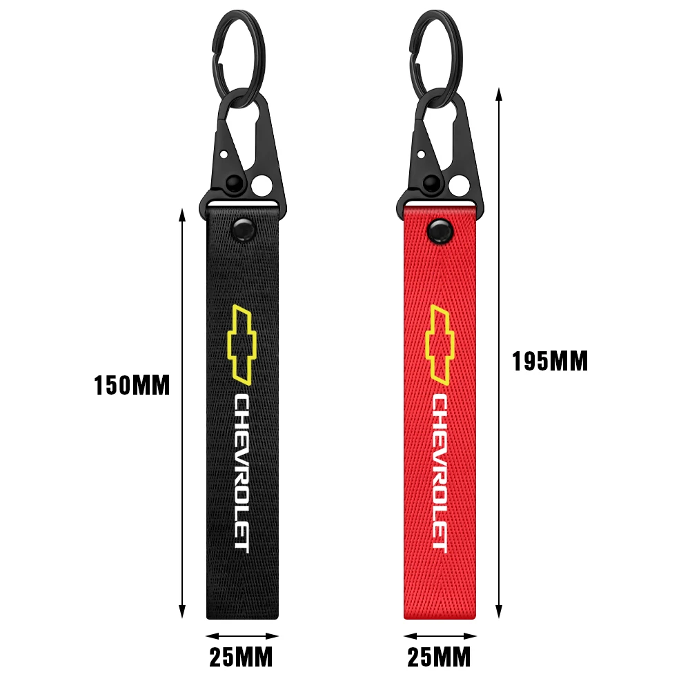 1pc Car Badge Keychain Strap Keyring Auto Accessories For Chevrolet Cruze Captiva Trax Malibu Tahoe Equinox Impala Sail Colorado