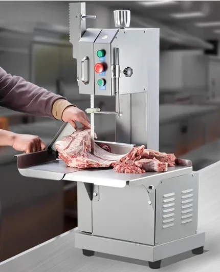 Multifunctional frozen fresh strip commercial cutting machine, automatic goat frozen meat cutting machine, bone sawing machine