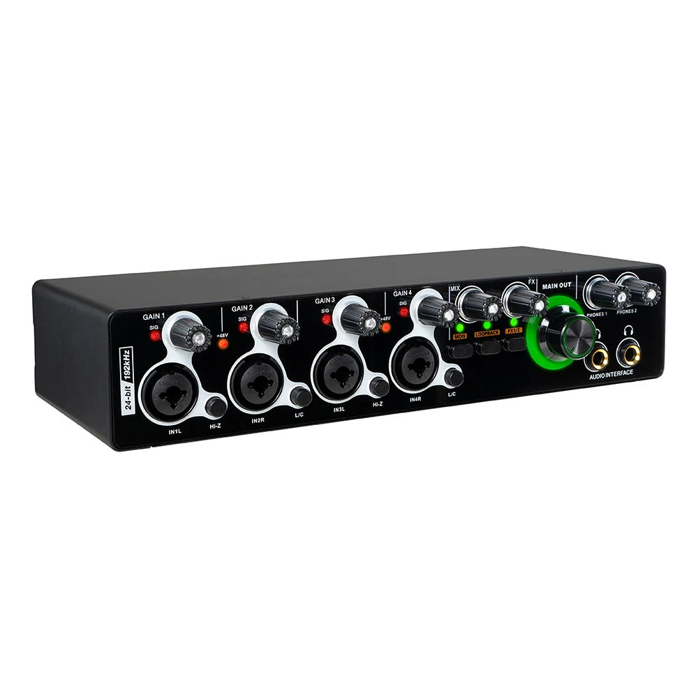 TLF Xtuga Enping Dikos Source Factory  24Bit 192KHz 4 Input 4 Output USB Interfaz De o Interface Sound Card Carte Son