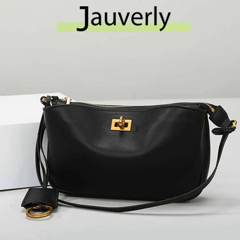 

Новинка 2025, роскошный бренд Rodeo, женская сумка на плечо, кожаная черная сумка, женская модная дизайнерская сумка для пожилых людей с золотой пряжкой, сумка для подмышек