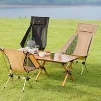 Cute Pillow Outdoor Aluminum Alloy Folding Chairs Beach Stools Portable Camping Fishing Barbecue Picnic Garden Balconies