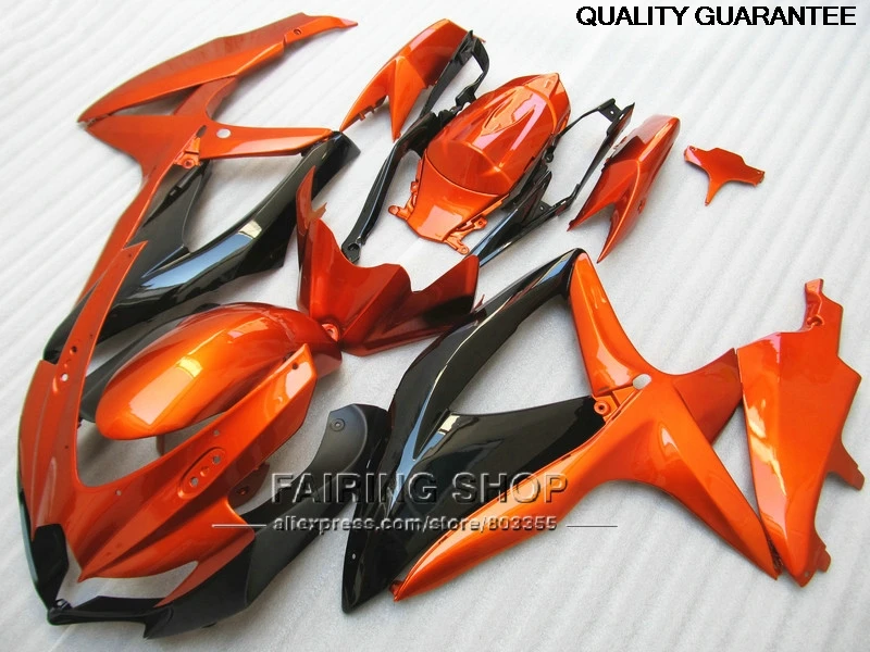 Fairing Kit For Suzuki Injection Gsxr 600 750 08 09 10 Burnt Orange Black Fairings Gsxr750 2008 2009 2010 Nm150