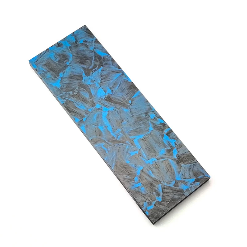 Imagem -04 - Esmagado Material de Fibra de Carbono Preto de Mármore Textura Punho de Faca Faça Você Mesmo Make Board Ferramentas Edc Escala Making Cores 2023 Novo