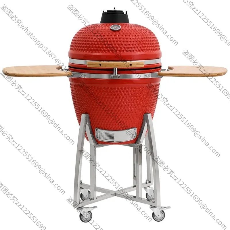 Suitable for BBQ Grill 21 Inch Ceramic BBQ Grill Stainless Steel Portable Garden BraiseGrill