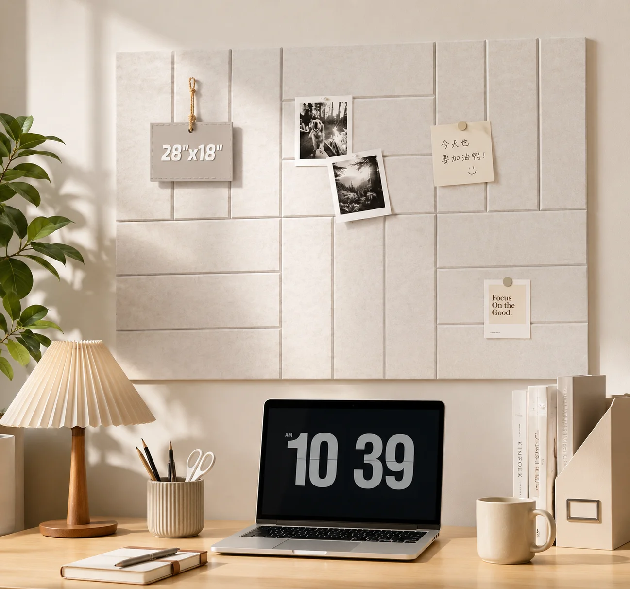 6 PCS Felt Bulletin Board Decorative Pin Board Self-adhesive Wall Sticker Collage Board Wall Stickers Decoration