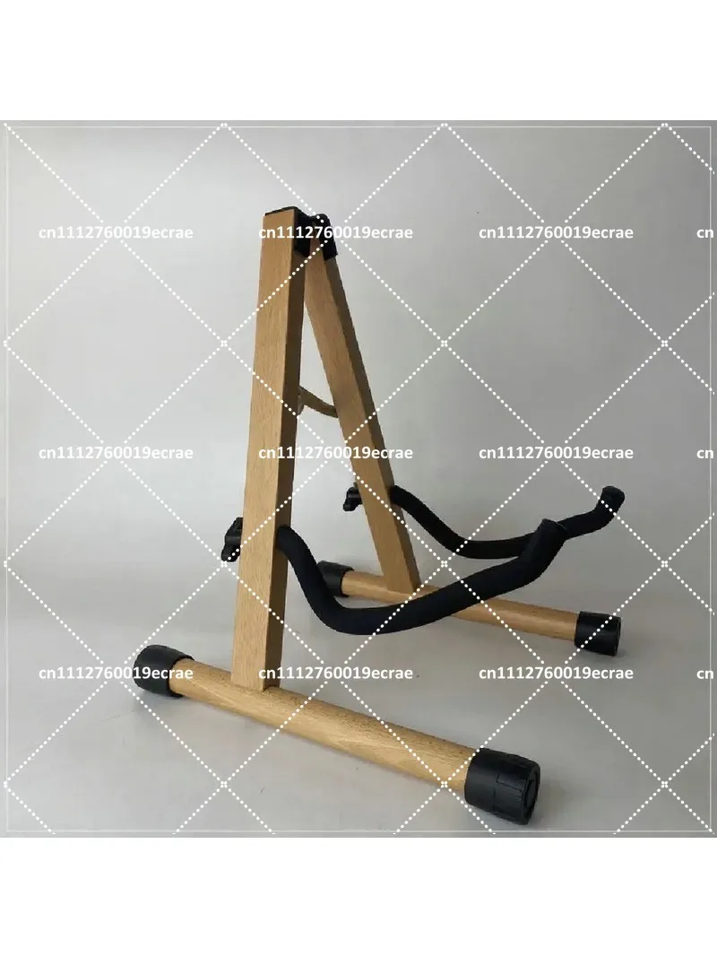Solid Wood Guitar Stand, Foldable Vertical Stand for Electric Bass, Acoustic Guitar, and Piano