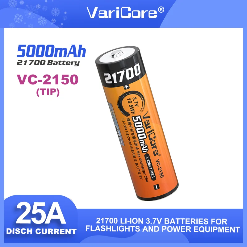 1-20 pz LiitoKala Lii-48S 3.7V 4800mAh 21700 potenza batteria al litio 9.6A 2C scarica per torcia (senza PCB)