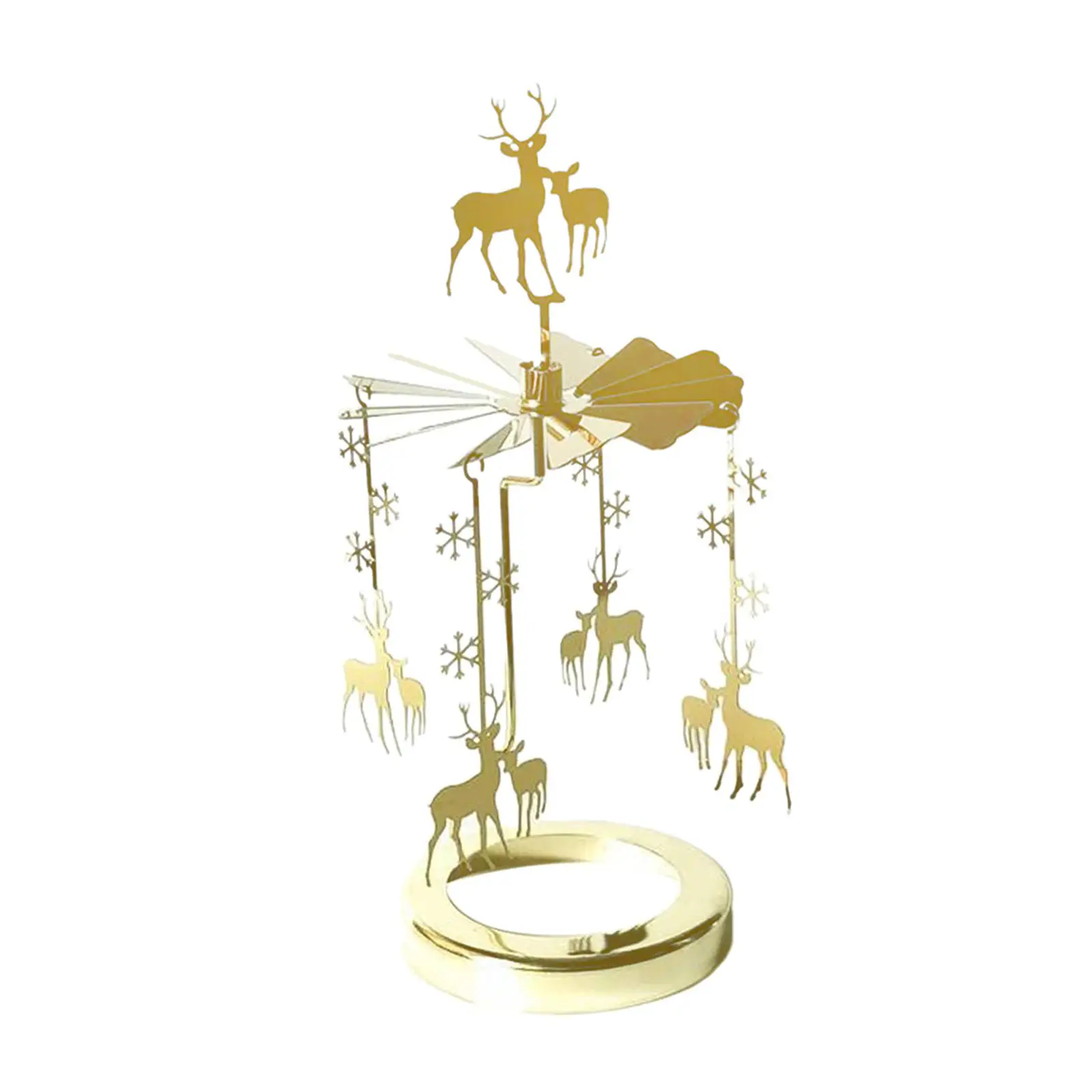 Rotating Tealight Candlestick Holder Cover Decoration Replacement Parts Accessory Christmas Decoration for Wedding Home Decor