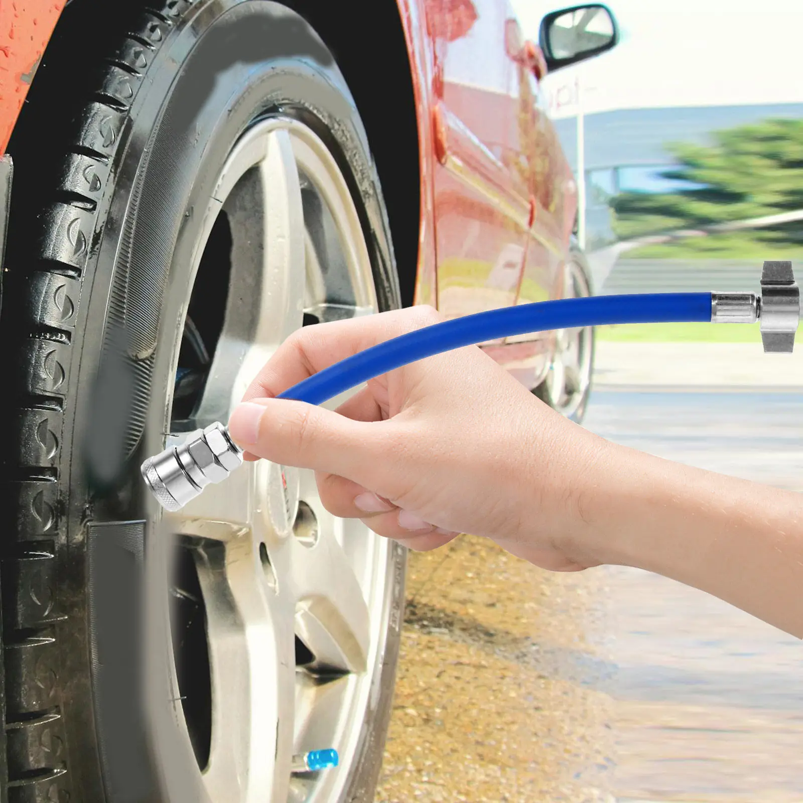 Air Line Hose for Truck Trailer Tractor High Performance Zinc Alloy PU Built Leakproof Air Tubing Easy to Install Efficient