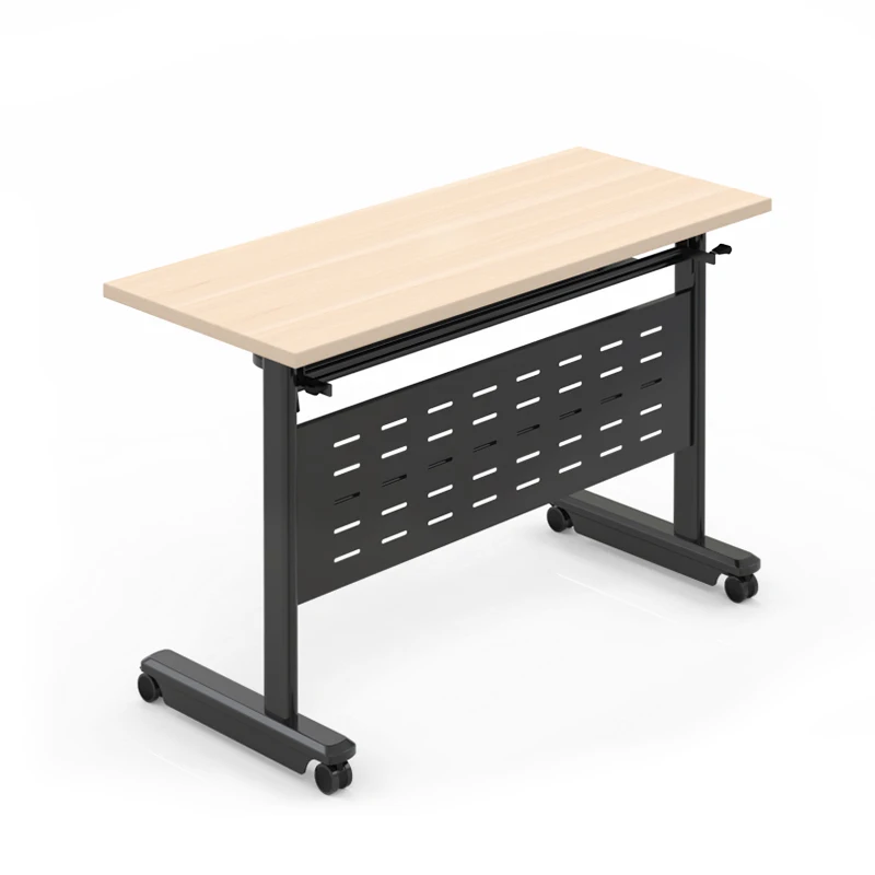 #￥Folding Conference Table with Casters Suitable for Storing Laptops and Documents in Corporate Training and Board Meetings
