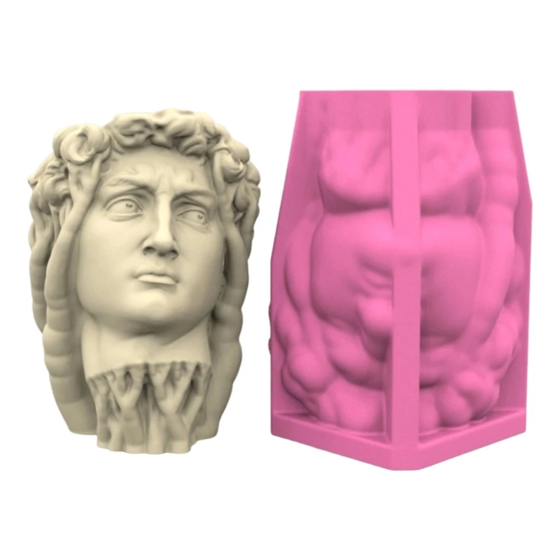 

C1FC Multipurpose Silicone Mould for Plant Pot Stylish Planter Mould Easy Demoulding Desktop Ornament Craft Tool