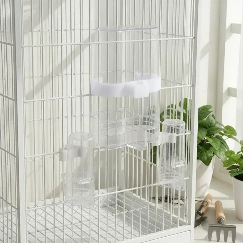 Automatic Bird Water Dispenser Bird Drinking Feeder Transparent Bird Cage Water Fountain For Budgie Cockatiel Lovebird Canary