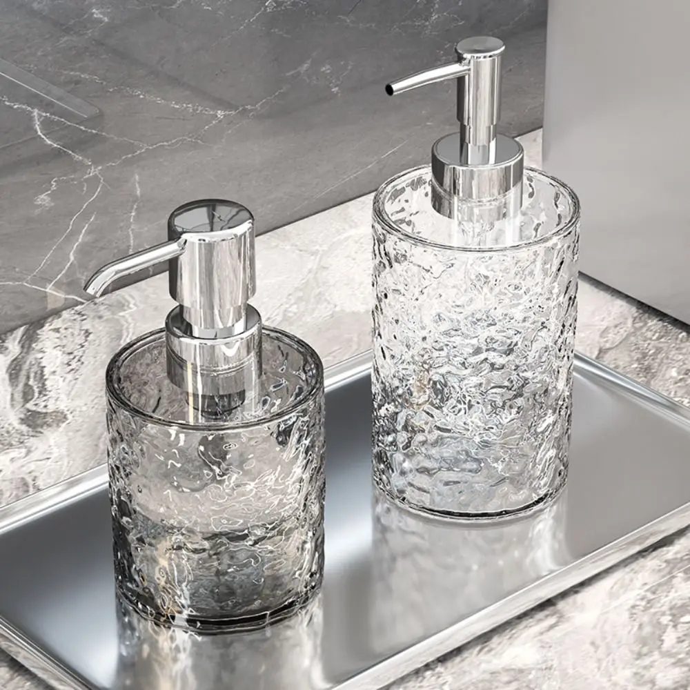 Refillable Clear Soap Dispenser Waterproof Pressed Type Shampoo Pump Bottle Rust Proof 300ml/400ml Soap Lotion Container Home