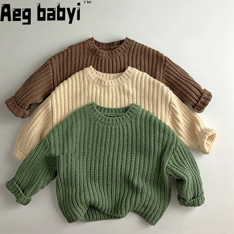 

Winter Autumn Sweaters Children Infant Knit Wear Toddler Knitting Pullovers Tops Baby Girl Boy Sweaters Kids Sweaters Knitwear