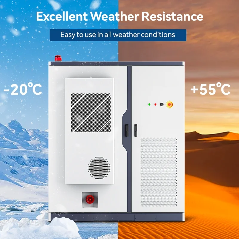 بطارية Nuovolt Lifepo4 125Kw 200Kwh 265kwh خزانة تخزين الطاقة الصناعية والتجارية نظام البطارية الشمسية عالي الجهد #4