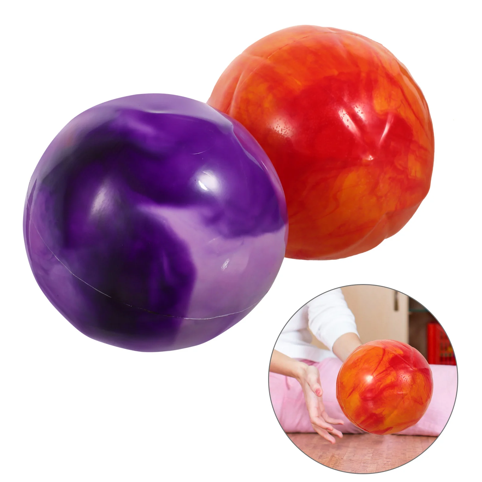 4 Stück Strand ball springende Bälle Kinder aufblasbare Stretch Clap Spielzeug bunte Wolke Pool Party