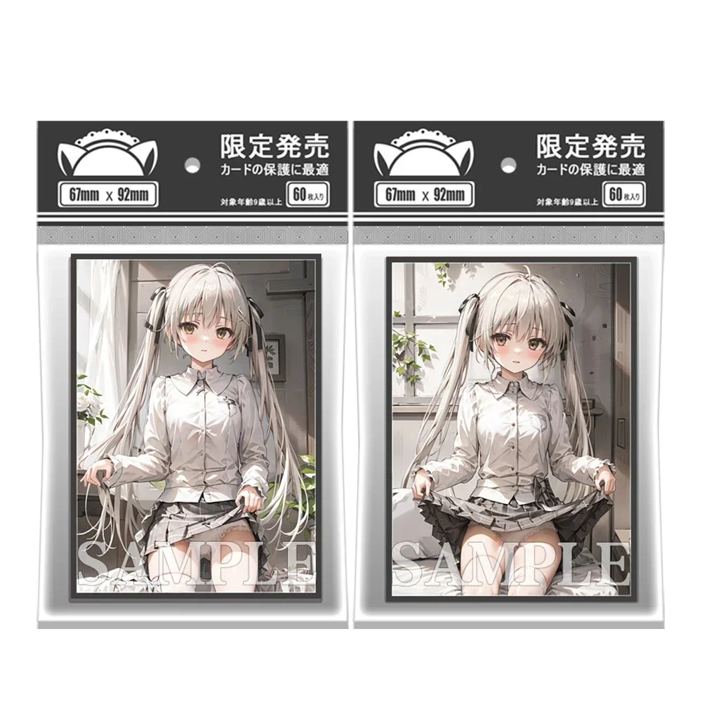 

60PCS 67x92mm Anime Card Cover Kasugano Sora Cartoon Character Deck Shielded Card Holder for MTG/PKM Game Cards