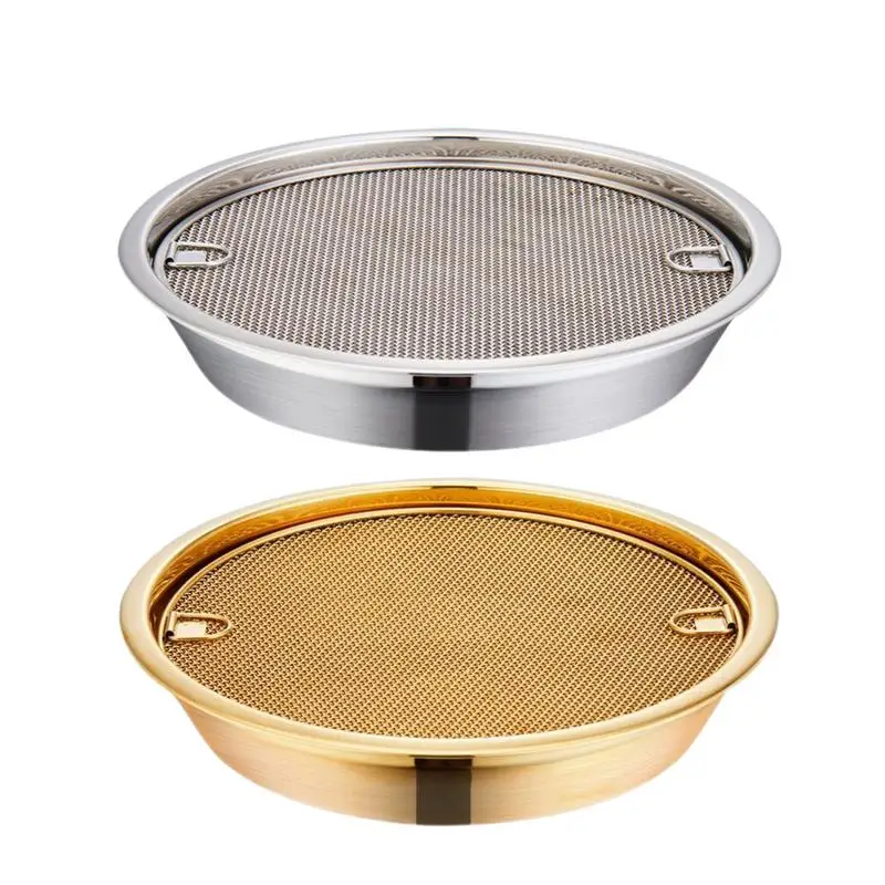 

Frying Pan Oil Draining Basket Pan Barbeque Grill Plate Stainless Steel Tray For Draining Oil After Frying Household Useful tool