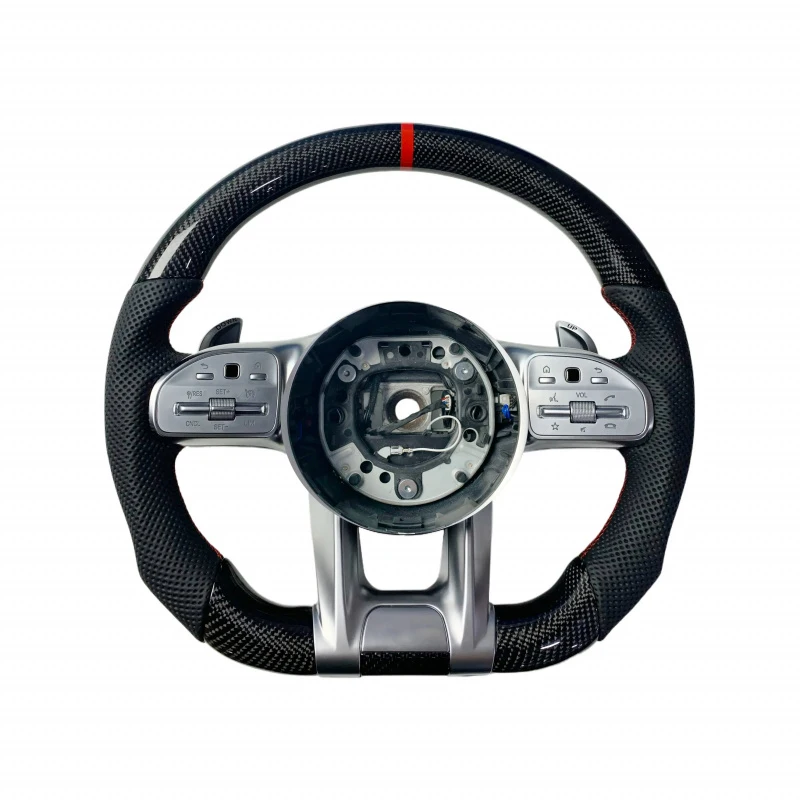 

Carbon Fiber Car Steering Wheel Custom Peorated Leather Wholesale Price