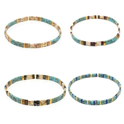 Go2boho Miyuki Tila Beads Bracelets For Women Vintage Beaded Bracelet Men's Jewelry Gift Stretch Pulseras Accesorios