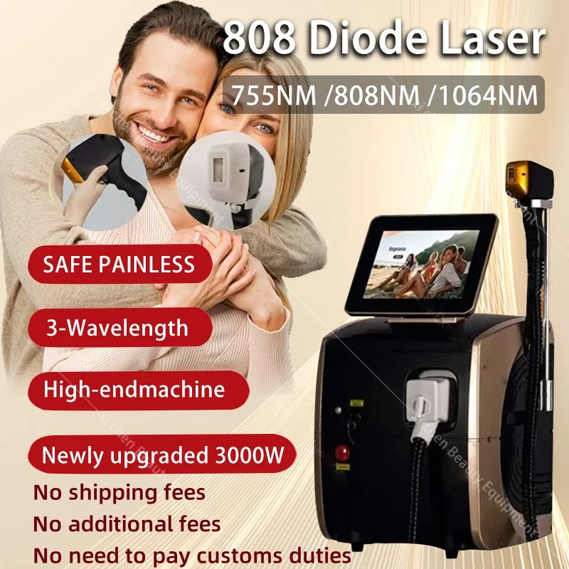 المهنية 808 ديود ليزر مزيل الشعر بالليزر أداة إزالة الشعر آلات إزالة الشعر بالليزر ديود آلة إزالة الشعر بالليزر #1