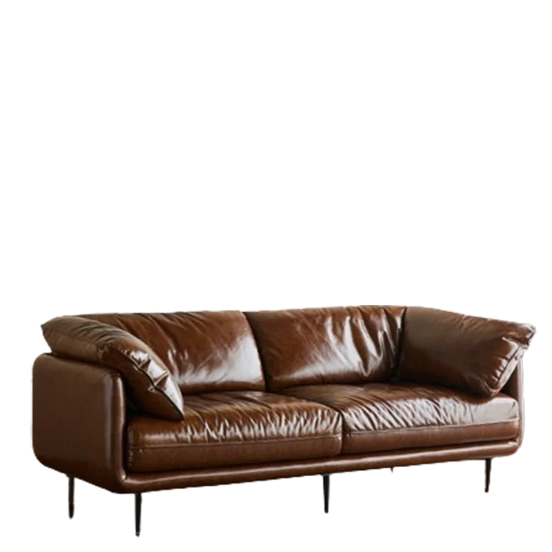 Wypełniacze brązowe unikalne sofy nowoczesne połączenie relaksują leniwe Sofa do salonu fotele hotelowe Loveseat meble Divano Soggiorno