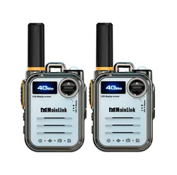 4G Globel Walkie Talkie 5000km Long Use Range Walkie Talkie The metal body is sturdy and durable