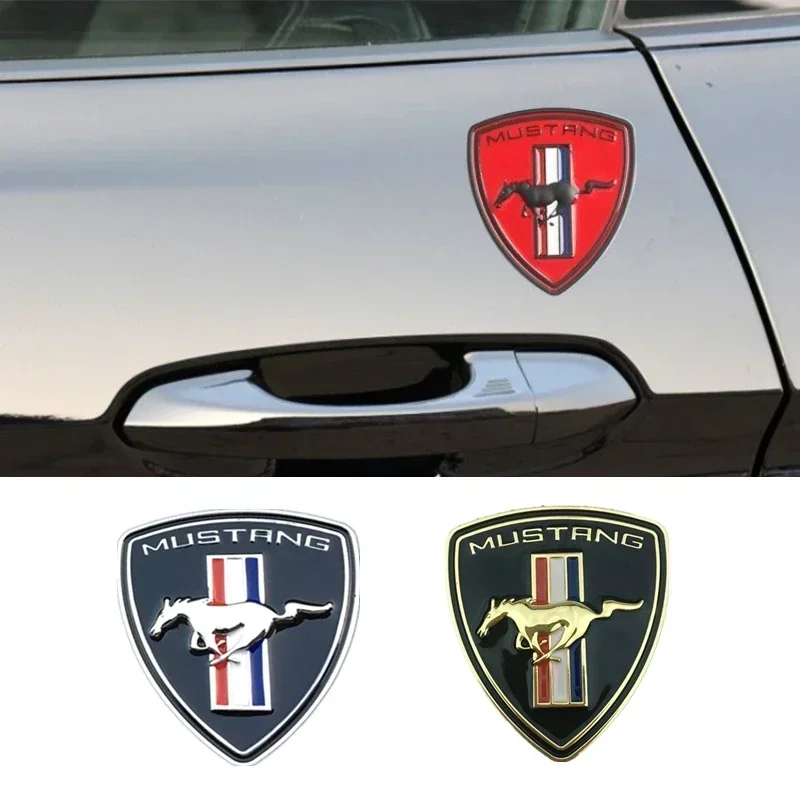 

5,8X6,4 см металлическая боковая наклейка автомобиля, значок багажника для Ford Mustang F150 Focus Fiesta Explorer Mk4 Fusion Ranger Mondeo Edge Raptor