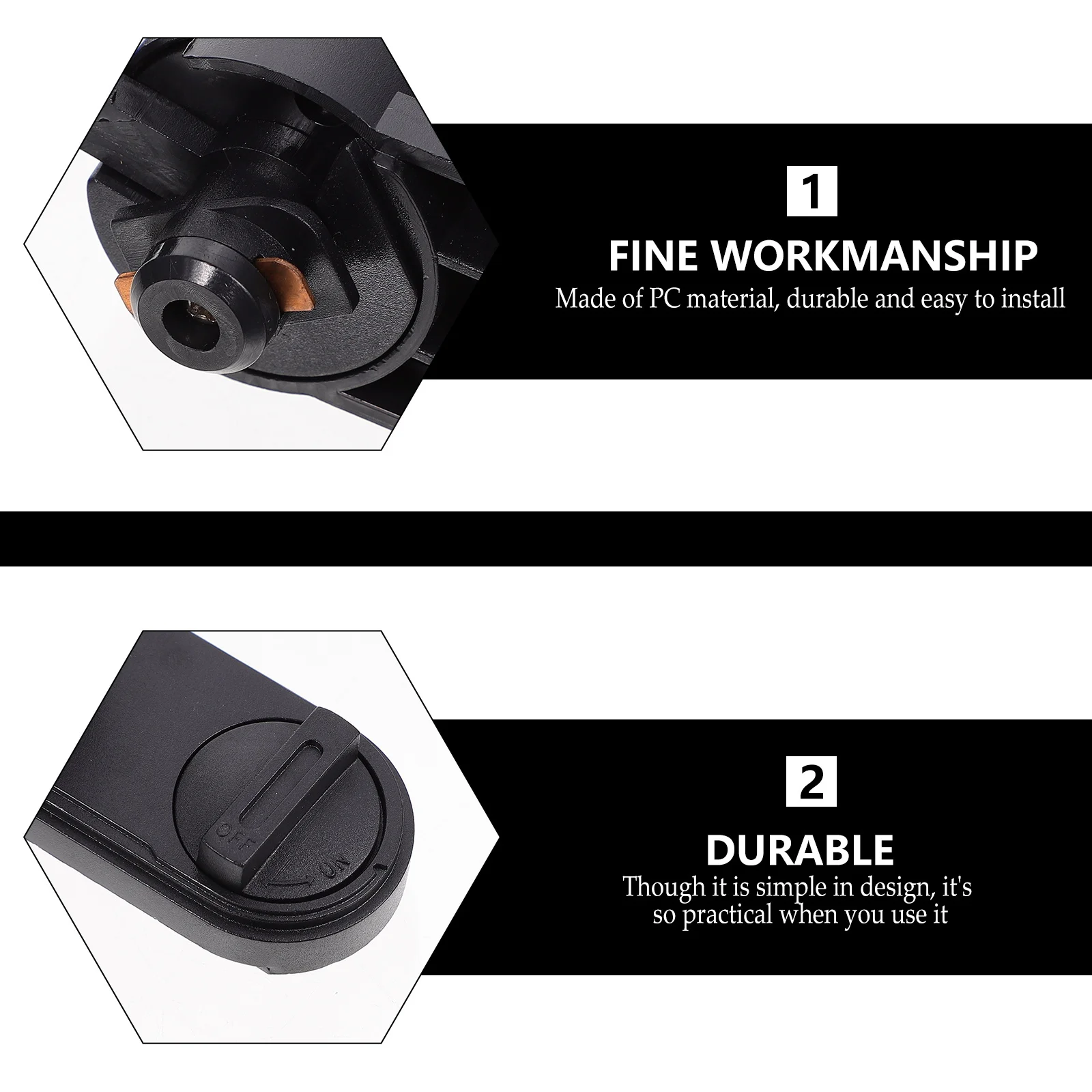 

Heavy Duty Track Light Connector with 2 Wires Strong Pc Material Rail for Seamless Lighting Setup Track Light Converter