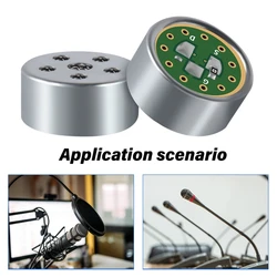 Professional 14mm Unidirectional Microphone Cores Electret Condenser Mic for Clear Conference Recording Performances