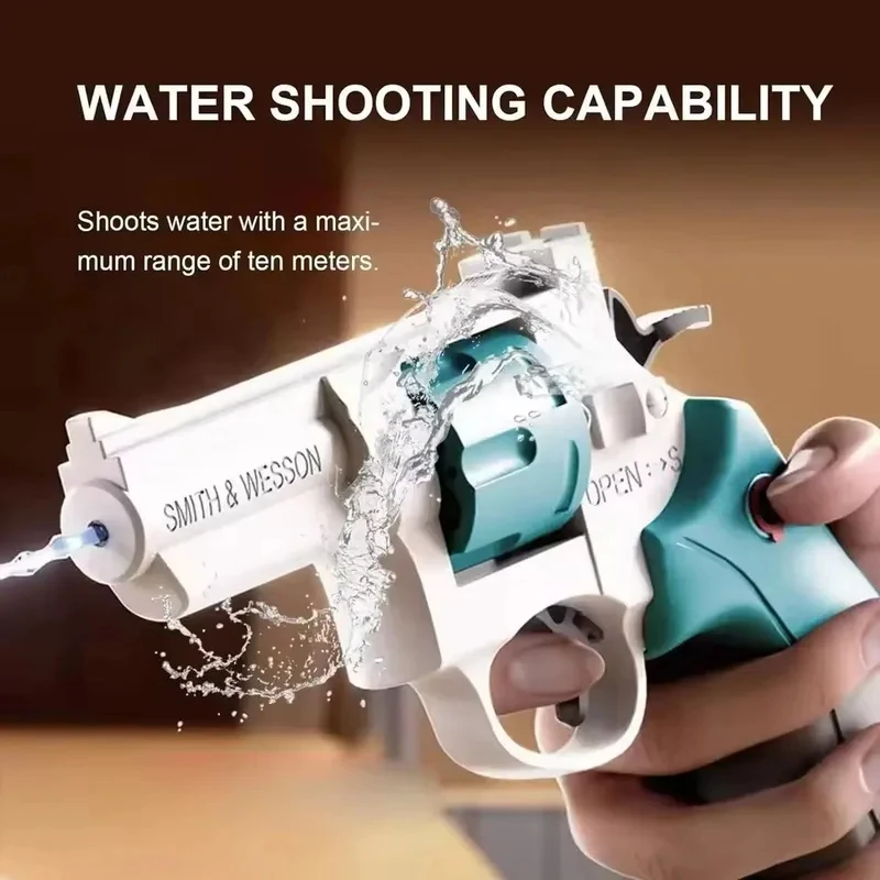 

1PC Summer Mini Revolver Water Gun Toy Mechanical Continuous Water Gun Toys Boys Girls Outdoor Beach WaterToys Kids Holiday Gift