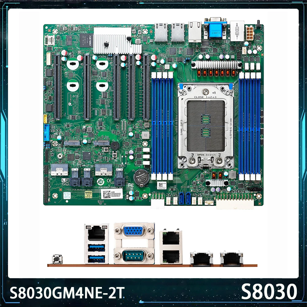 

S8030 S8030GM4NE-2T Серверная материнская плата для TYAN SP3 Поддержка EPYC 7002/7003 M.2 DDR4 ECC ATX