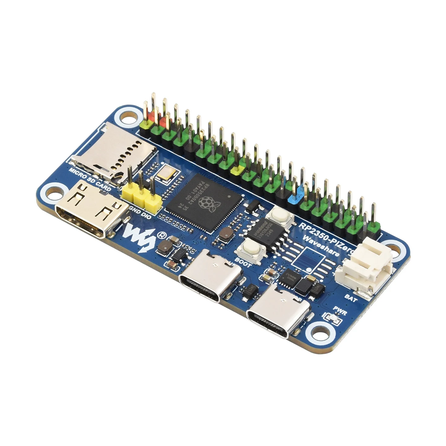 RP2350-PiZero Entwicklungsboard Dual-Core Dual-Architektur mit 40PIN GPIO für Raspberry Pi Pico 2