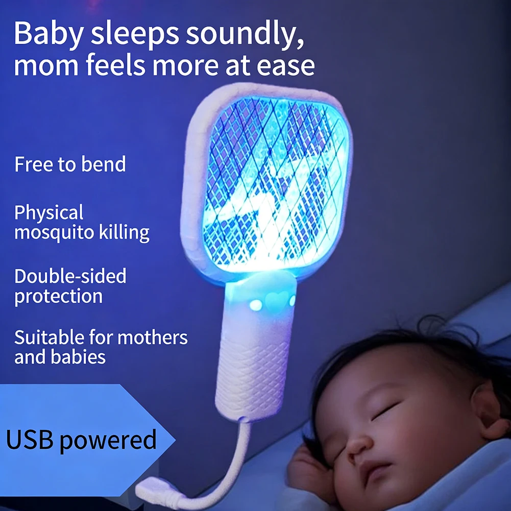 

USB Rechargeable Bugs Zappers Compact Portable Travel Size Office Desktop Protection