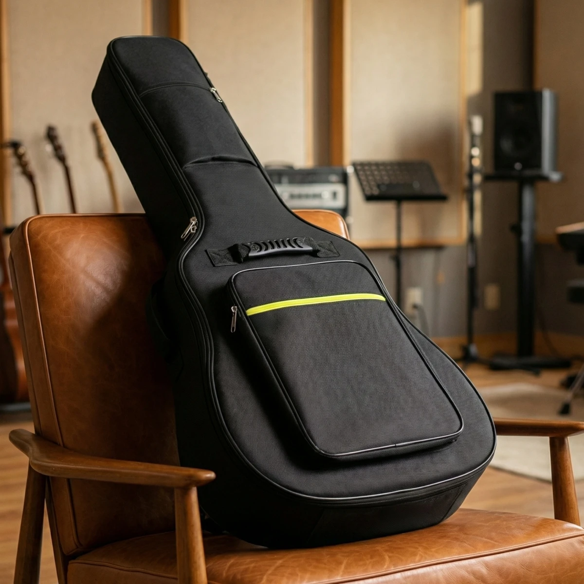 Miwayer Durable Guitar Bag for 41 Inch Acoustic Bass, Water Resistent Oxford Nylon, 0.25in Padding, Dual Straps, for Stage