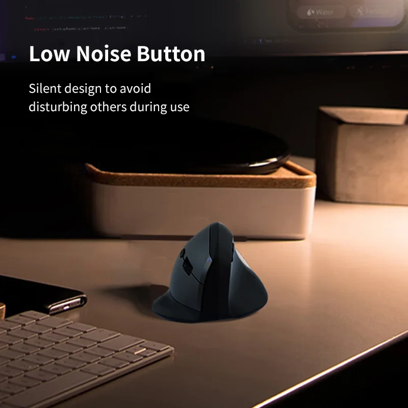 

Wireless 2.4G Vertical Mouse Ergonomics Design DPI Adjustable Low Noise Button Office Use Plug And Play System Compatible Mause