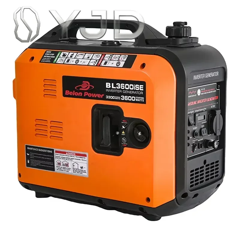 Belon Power China 3.3kw Single Phase Portable Petrol Silent  Inverter Power Generator Hand/Electric