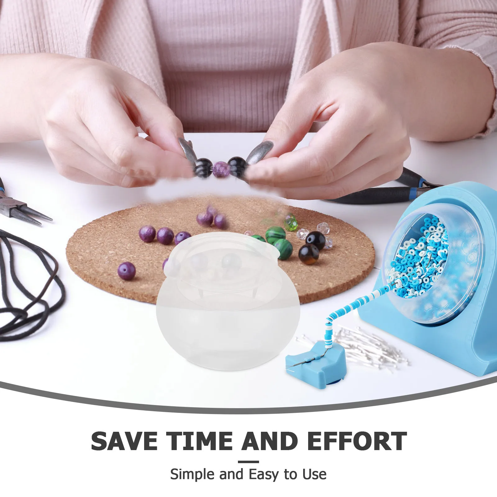 

Чаша для бисера для изготовления ювелирных изделий своими руками, пластиковая чаша-спиннер для бисера, держатель для рукоделия, контейнер, принадлежности для инструментов