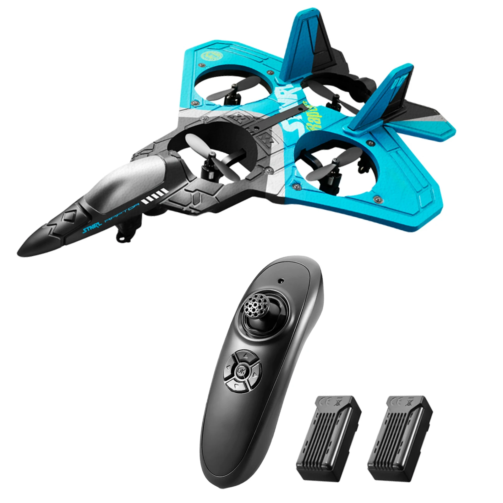 

RC Airplane 2.4GHz 6CH EPP RC Plane 4 Motor RC Aircraft Toys for Adult Kids with Function Gravity Sensing Stunt Roll Cool Light