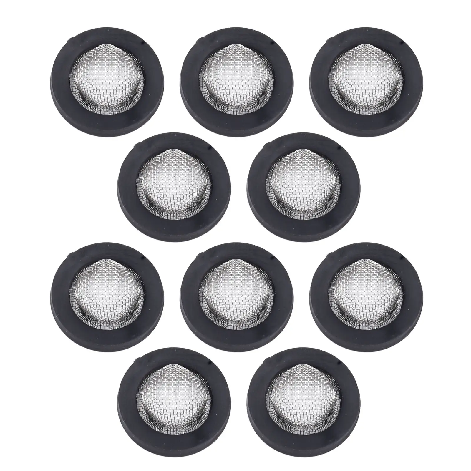10pcs Pressure Washer Filters 1/2inches Mesh Replacement Parts Home Garden Shower Hose Silicone Rubber Washers Filter