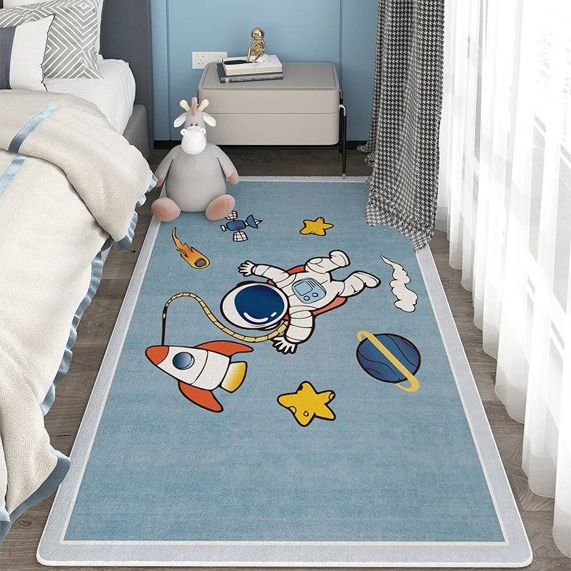 

Modern Minimalist Washable Living Room Carpet Cartoon Dirt Resistant Soft Children Room Carpets Plush Cute Non Slip Study Rug