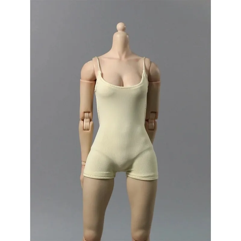 DMTOYS DF088 1/6 Scale Female Solid Colors Backless Camisole Swimsuit Jumpsuit für 12-Zoll-Actionfiguren-Körpermodell – Detail 3