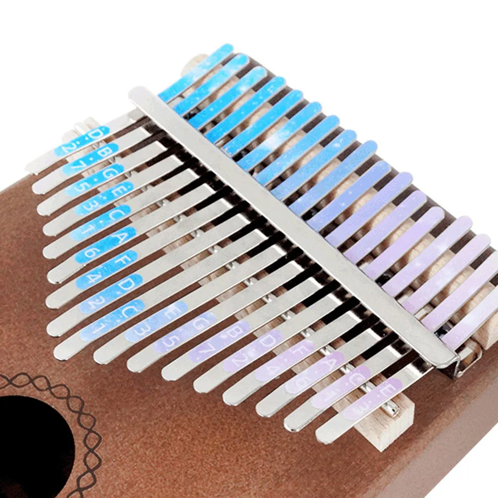 Brand New High Quality Kalimba Sticker 17 Keys Scale Hand Percussion Beautiful Eye-catching For Beginners For Kalimba