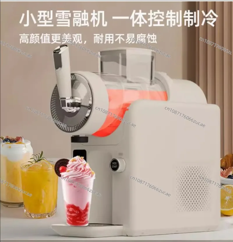 AOJA Automatischer 6-in-1-Eis- und Slushie-Maker für den Heimgebrauch, 6 voreingestellte Slushie-Getränke und Softeis-Maschine für zu Hause