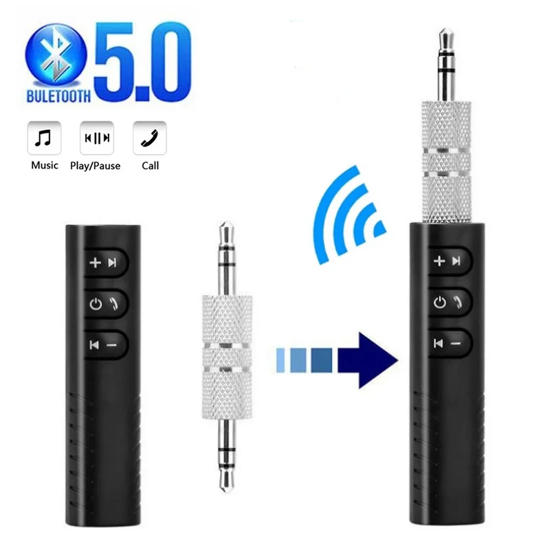 Wireless Bluetooth 5.0 Receiver Adapter 3.5mm Jack for Car MP3 Music Audio Aux A2dp Headphones Reciever Handsfree Accessories