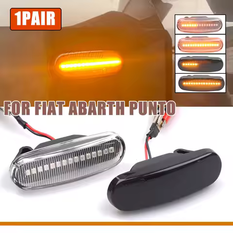 For Fiat Panda 169 Grande Punto Inkl. Evo Doblo Fiorino Linea Idea Dynamic LED Side Marker Light Repeater Lamp