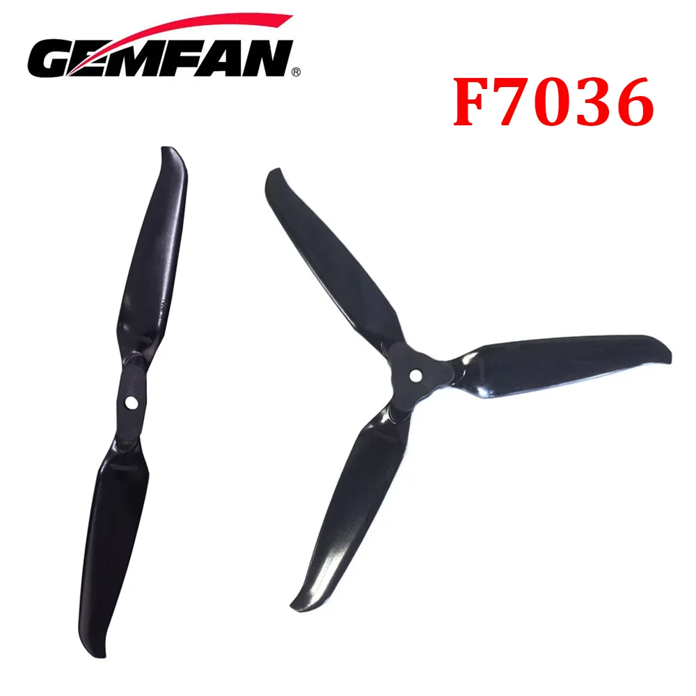2Pairs Gemfan F7036 7inch Folding Propeller 2-Blade / 3-Blade Glass Fiber Nylon for FPV 7inch Long Range Drones