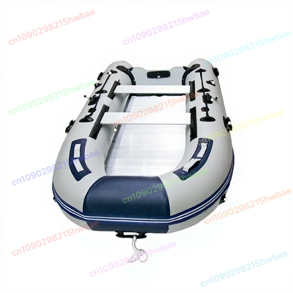 

5-6 Person Inflatable Assault Boat 3.8m Raft with Aluminum Floor Anti-Collision Design And Rowing Accessories for Water Sports