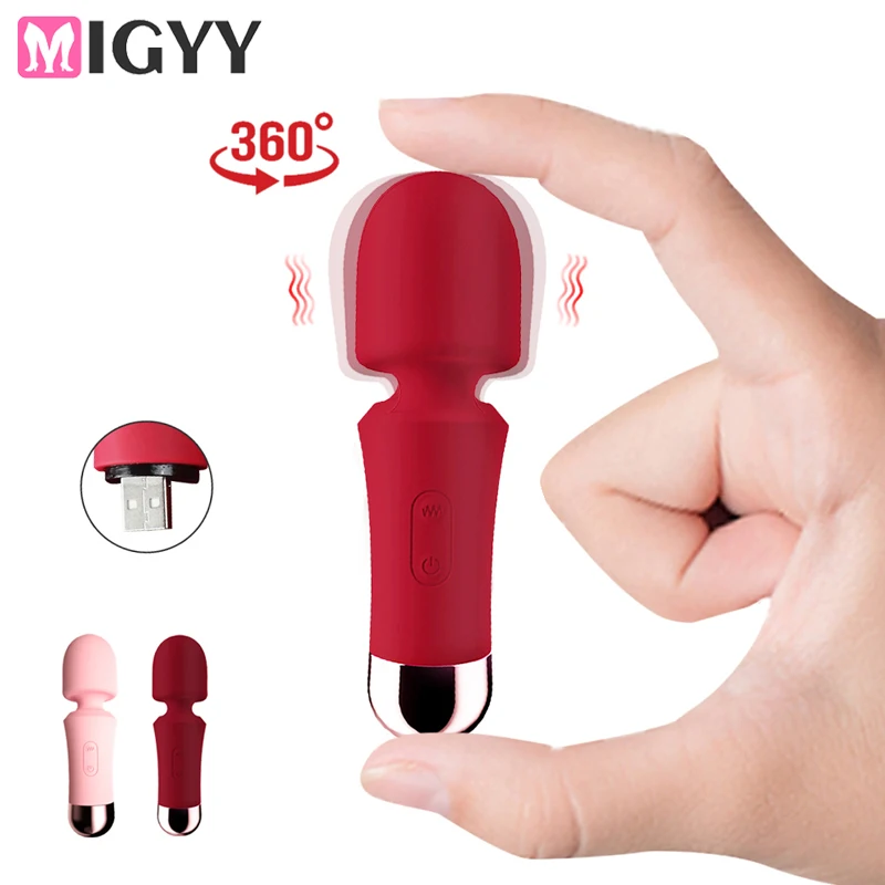 Cute Mini AV Vibrator G-spot Wands Magic Wand Massage Vibration Portable Clitoris Stimulator Vibrators Sex Toys For Women Adult