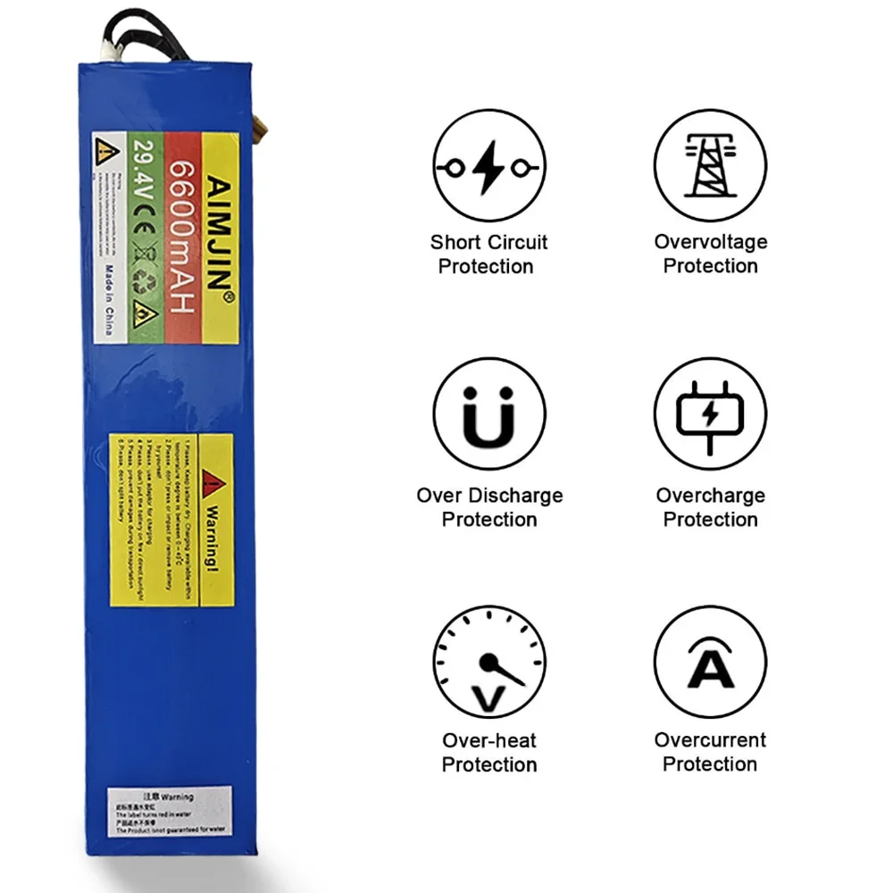 แบตเตอรี่7s2p แบตเตอรี่โทรศัพท์ลิเธียม29.4V 6600mAh ก้อนแบตเตอรี่18650